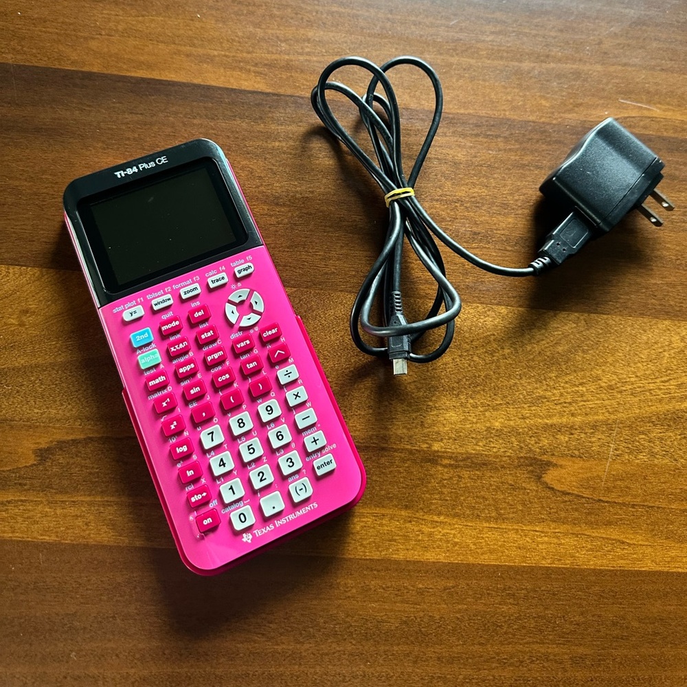 Texas Instruments TI-84 Plus CE Color Graphing Calculator, Positively Pink - Picture 3 of 7